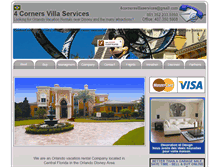 Tablet Screenshot of 4cornersvillaservices.com